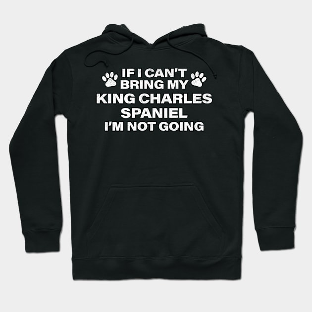 King Charles Spaniel Dog Paws Design Hoodie by MapYourWorld